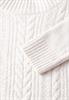 Pullover mit Strickmuster cream white melange