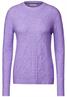 Pullover mit Strickmuster lilac melange