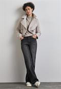 Pullover mit Strickmuster mocha beige mel.