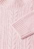 Pullover mit Strickmuster petal rose mel.