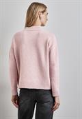 Pullover mit Strickmuster petal rose mel.