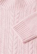 Pullover mit Strickmuster petal rose mel.