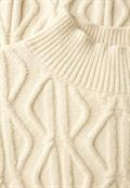 Pullover mit Strickmuster soft beige