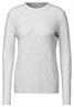 Pullover mit Strickmuster soft silver melange