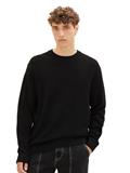 Pullover mit Struktur black
