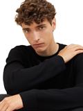 Pullover mit Struktur black