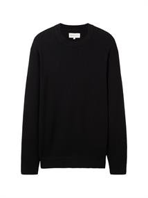 Pullover mit Struktur black