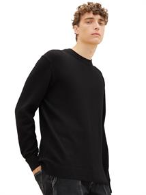 Pullover mit Struktur black