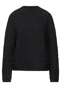 Pullover mit Struktur black