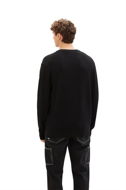Pullover mit Struktur black