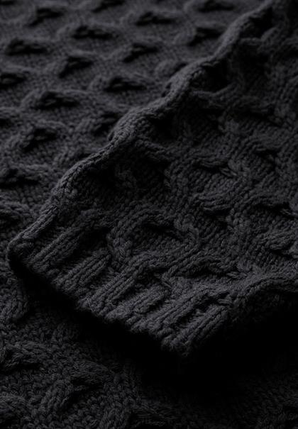 Pullover mit Struktur black