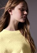 Pullover mit Struktur bond yellow mel.