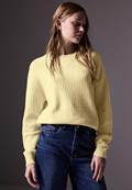 Pullover mit Struktur bond yellow mel.