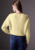 Pullover mit Struktur bond yellow mel.