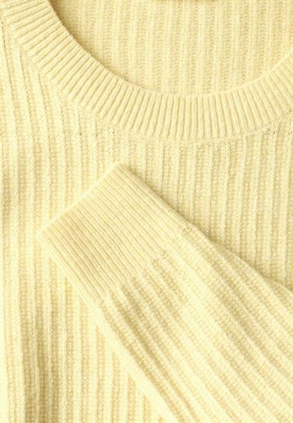 Pullover mit Struktur bond yellow mel.