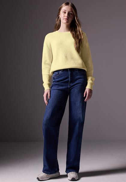 Pullover mit Struktur bond yellow mel.