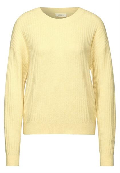 Pullover mit Struktur bond yellow mel.