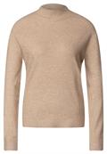 Pullover mit Struktur buff sand melange