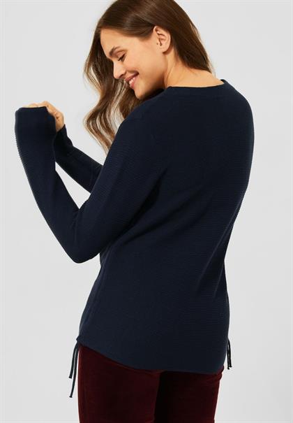 Pullover mit Struktur deep blue