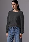 Pullover mit Struktur gravel grey mel.
