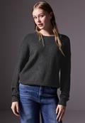 Pullover mit Struktur gravel grey mel.