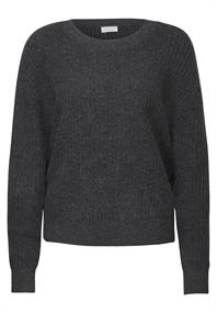 Pullover mit Struktur gravel grey mel.