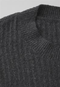 Pullover mit Struktur gravel grey mel.