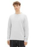 Pullover mit Struktur light stone grey melange