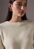 Pullover mit Struktur soft beige