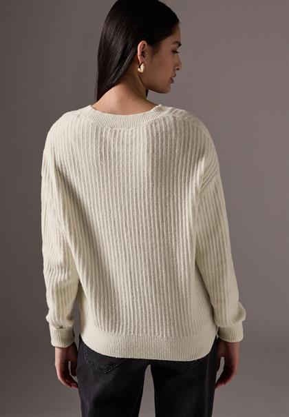 Pullover mit Struktur soft beige