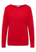 Pullover mit Strukturdetail fiery red