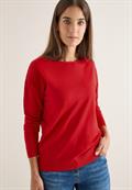 Pullover mit Strukturdetail fiery red