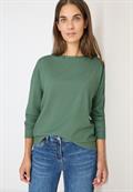 Pullover mit Strukturdetail highland green melange