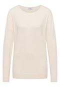 Pullover mit Strukturdetail oat milk beige melange