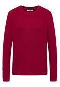 Pullover mit Strukturdetails beaujolais red