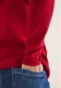 Pullover mit Strukturdetails beaujolais red