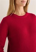 Pullover mit Strukturdetails beaujolais red