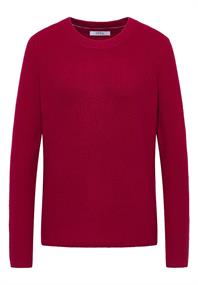 Pullover mit Strukturdetails beaujolais red