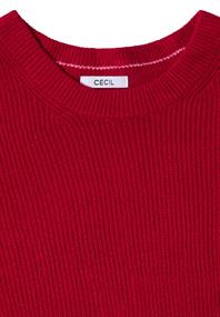 Pullover mit Strukturdetails beaujolais red