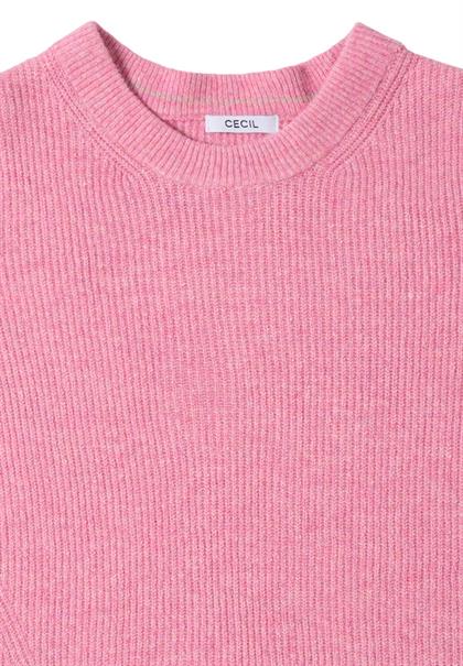 Pullover mit Strukturdetails dark blossom melange