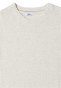 Pullover mit Strukturdetails eggshell melange