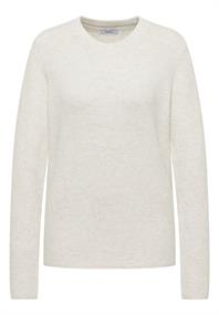 Pullover mit Strukturdetails eggshell melange