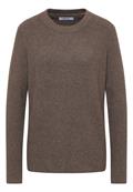 Pullover mit Strukturdetails mushroom taupe melange