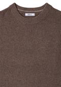 Pullover mit Strukturdetails mushroom taupe melange
