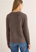 Pullover mit Strukturdetails mushroom taupe melange