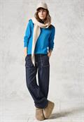 Pullover mit Strukturmix dynamic aqua blue