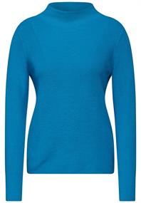 Pullover mit Strukturmix dynamic aqua blue