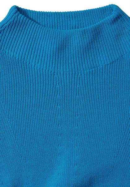Pullover mit Strukturmix dynamic aqua blue