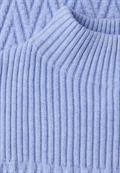 Pullover mit Strukturmix frosted blue mel.