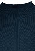 Pullover mit Strukturmix oil blue